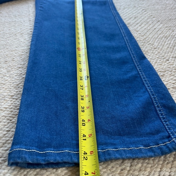 NWOT Indigo Blue Wide Leg High Waist Stetch Women's Jeans 14 - Picture 5 of 8